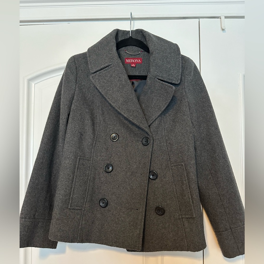 Gray Women’s Merona Peacoat size small